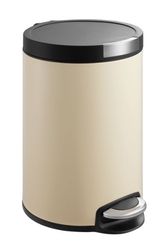 Sapho ARTISTIC pedálos szemetes 12l, Soft Close, bézs (DR12C)