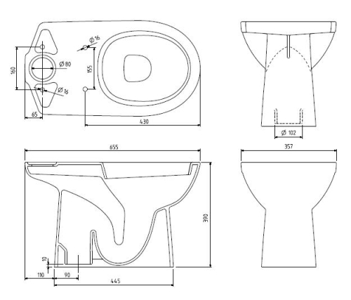 Kolo Nova Pro kombi Wc (M33201)