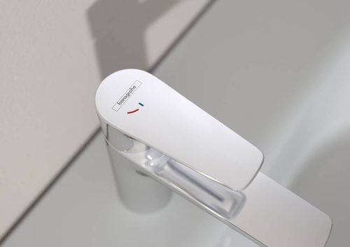 Hansgrohe Talis E egykaros mosdócsaptelep 80 CoolStart, automata lefolyó-garnitúra nélkül 71704 000 (71704000)