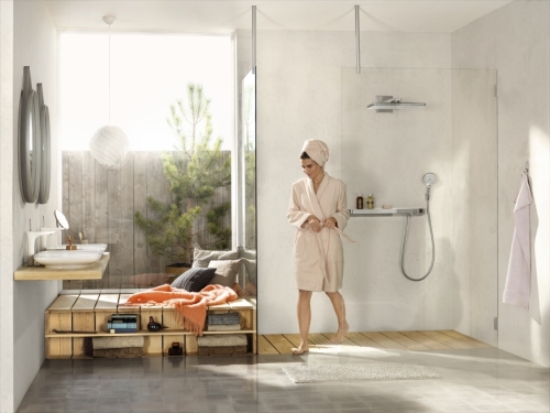 Hansgrohe Rainmaker Select 460 1jet fejzuhany zuhanykarral fehér/króm 24003400 (24003400)