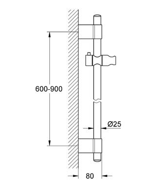 Grohe Power&Soul zuhanyrúd, 900 mm 27785 000 (27785000)