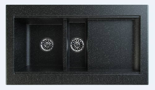 Gorenje KVE96.13 Siligor gránit mosogató, fekete-szemcsés (64791757)