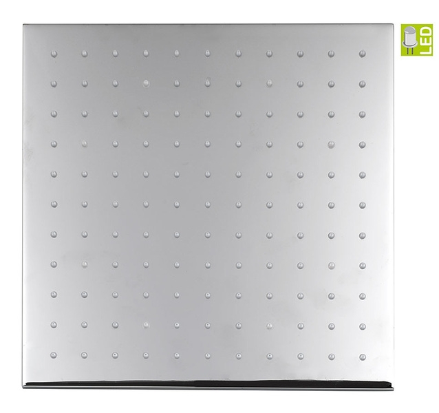 Sapho 300x300 mm-es LED fejzuhany, fehér LED-es világítással, króm (MS523)
