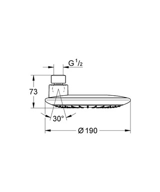 Grohe Rainshower Icon fejzuhany 27371 000 (27371000)