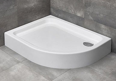 Radaway Laros E 100x80 íves, aszimmetrikus, balos zuhanytálca (SLE81017-01L)