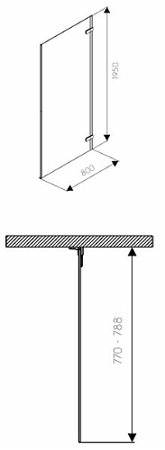 Kolo Next fix oldalfal törölközőtartóval 80 (HSKX80222R03)