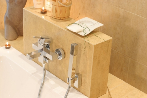 Deante Cubic kádtöltő csaptelep zuhanyszettel BDD 011M