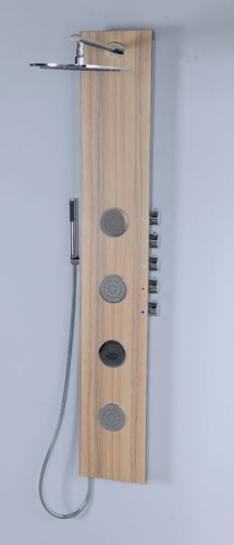 Sapho 5SIDE zuhanypanel keverős csapteleppel 4 masszázsfúvókával, kókusz (80212)