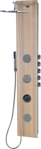 Sapho 5SIDE zuhanypanel keverős csapteleppel 4 masszázsfúvókával, kókusz (80212)