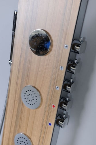 Sapho 5SIDE zuhanypanel keverős csapteleppel 4 masszázsfúvókával, kókusz (80212)