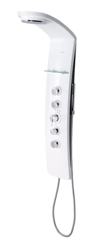 Sapho LUK zuhanypanel 250x1300mm termosztatikus csapteleppel, sarokba (80325)