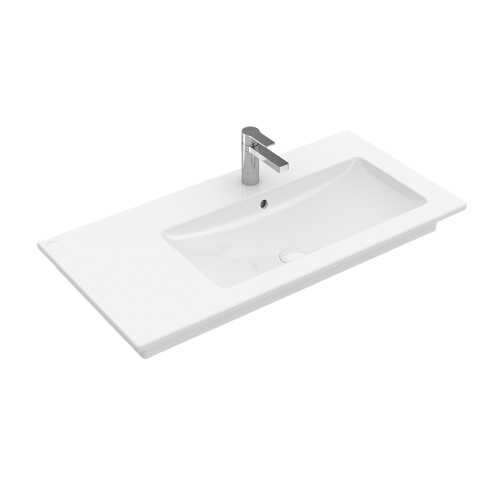 Villeroy and Boch Venticello 100x50 cm beépíthető aszimmetrikus mosdó, 1 csaplyukkal, jobbos 4134R101