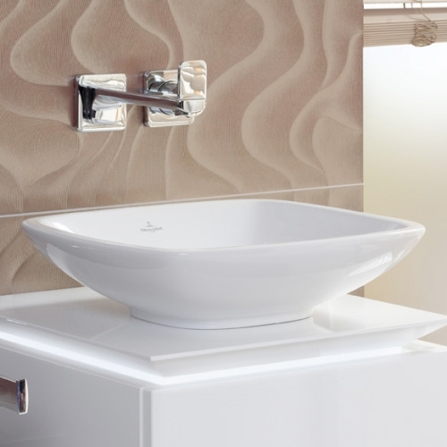 Villeroy and Boch Loop & Friends 38x38 cm ráültethető mosdó, túlfolyóval 51490001 (5149 00 01)