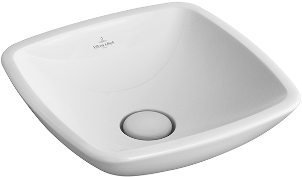 Villeroy and Boch Loop & Friends 38x38 cm ráültethető mosdó, túlfolyó nélkül 51490101 (5149 01 01)