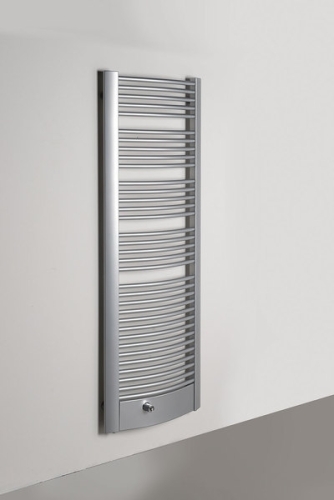Sapho FOCUS FXB fürdőszobai radiátor 595x1154mm, 669W, strukturált ezüst (FXB-612S)