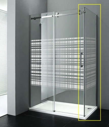 Sapho DRAGON 90 cm zuhany oldalfal, bal canvas üveg (GD7890SL)
