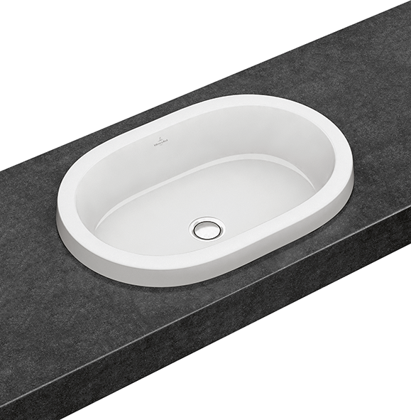 Villeroy and Boch Architectura 61,5x41,5 cm beépíthető mosdó, túlfolyóval 41666001 (4166 60 01)