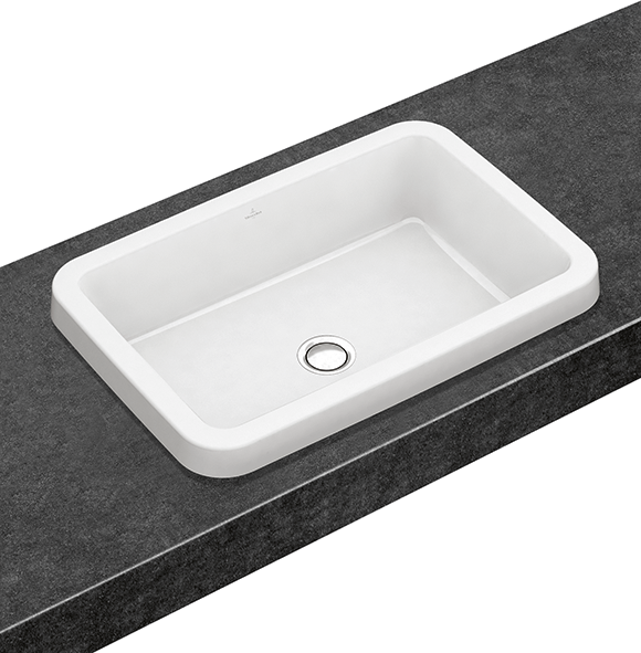 Villeroy and Boch Architectura 61,5x41,5 cm beépíthető mosdó, túlfolyó nélkül 41676101 (4167 61 01)
