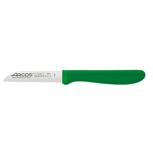 Arcos hámozókés 8 cm-es penge, zöld markolat ARC180421