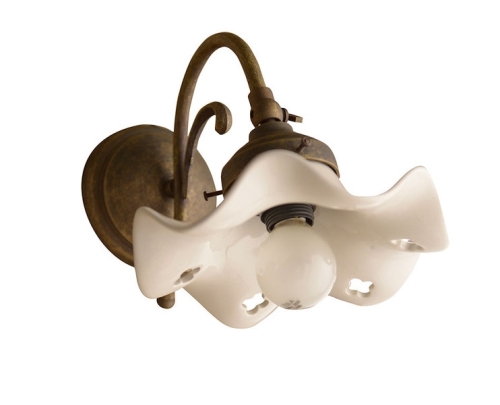 Sapho TARANTO lámpa E14 40W, 230V, kerámia búrával, bronz (MC936)