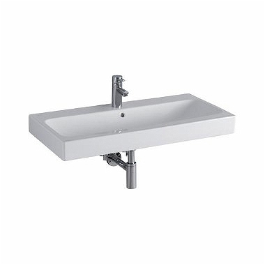 Keramag Icon mosdó csaplyukkal keratect felülettel 90 (90x48,5 cm, 124090600)