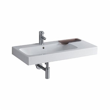 Keramag Icon mosdó jobb oldali dekoratív tálkával keratect felülettel 90 (90x48,5 cm, 124190600)