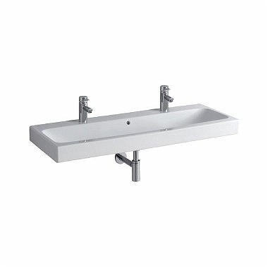 Keramag Icon mosdó 2 csaplyukkal 120 (120x48,5 cm, 124020000)