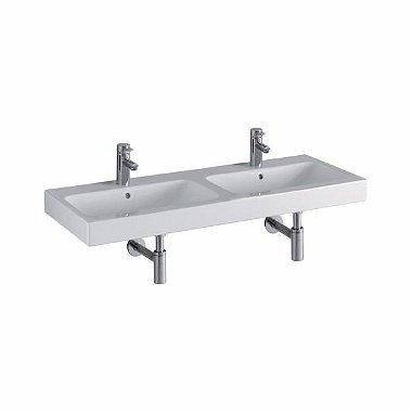 Keramag Icon dupla mosdó 2 csaplyukkal 120 (120x48,5 cm, 124120000)