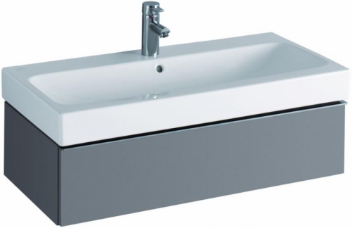 Keramag Icon mosdószekrény magasfényű platina (89x24x47,7 cm, 840292000)