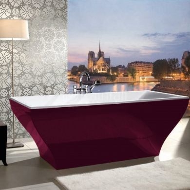 Villeroy and Boch La Belle 180x80 cm szabadon álló fürdőkád, Framboise UBQ180LAB2PDDUV-01