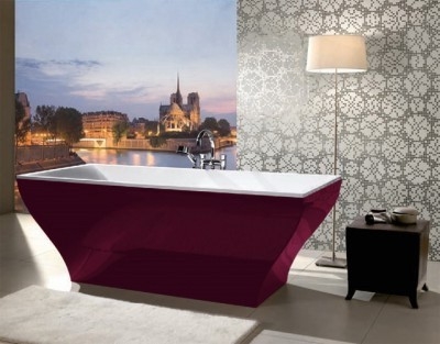 Villeroy and Boch La Belle 180x80 cm szabadon álló fürdőkád, Framboise UBQ180LAB2PDDUV-01