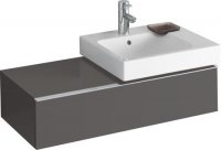 Keramag Icon mosdószekrény matt láva fekete (89x24x47,7 cm, 841591000)