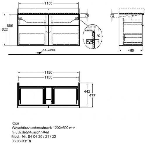 Keramag Icon mosdószekrény magasfényű burgundi (119x62x47,7 cm, 840421000)
