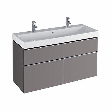 Keramag Icon mosdószekrény magasfényű platina (119x62x47,7 cm, 840422000)