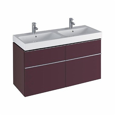 Keramag Icon mosdószekrény magasfényű burgundi (119x62x47,7 cm, 840521000)