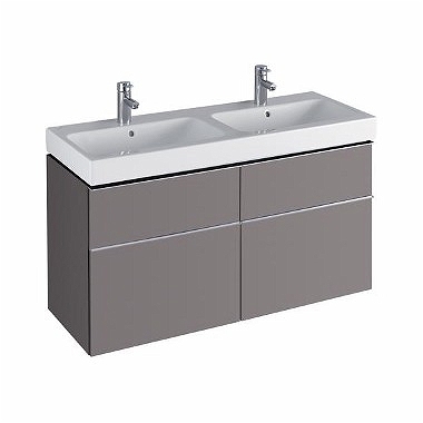 Keramag Icon mosdószekrény magasfényű platina (119x62x47,7 cm, 840522000)