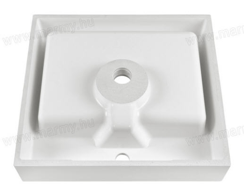 Marmy April 50x45 cm fali / ráültethető öntött márvány mosdó