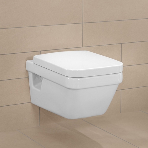 Villeroy & Boch Architectura falra szerelhető wc CeramicPlus felülettel, ülőkével, kombipack 5685 H1 R1 (5685H1R1)