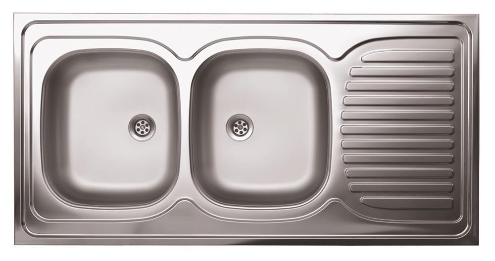 Livinox 1200x600/135 mm teletetős mosogató balos medencével N-134BK