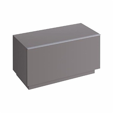 Keramag Icon álló kiegészítő szekrény magasfényű platina (89x47,2x47,7 cm, 840092000)
