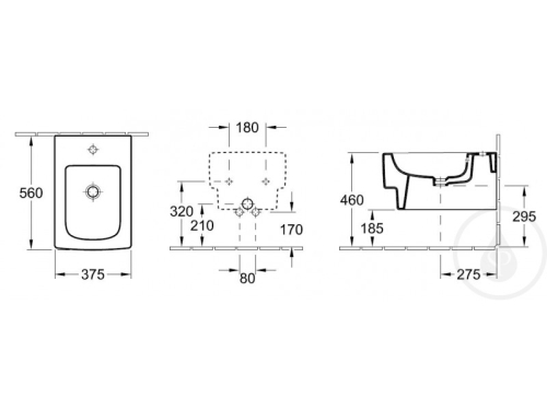 Villeroy & Boch Memento fali bide, CeramicPlus 5428 00 R1 (542800R1)
