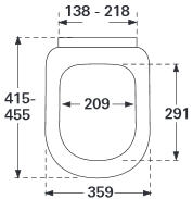 Villeroy & Boch Subway wc ülőke, QuickRelease 9M55 Q1 01 (9M55Q101)