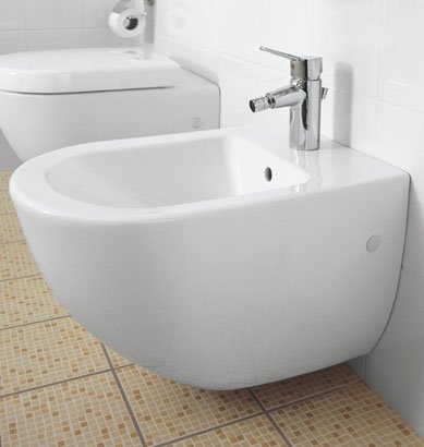 Villeroy & Boch Subway fali bidé, CeramicPlus 7400 00 R1 (740000R1)