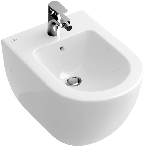 Villeroy & Boch Subway fali bidé, CeramicPlus 7400 00 R1 (740000R1)