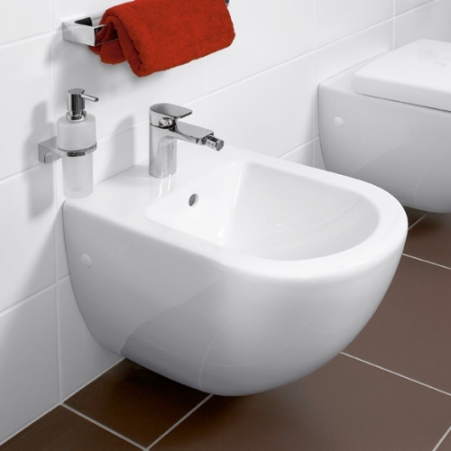 Villeroy & Boch Subway fali bidé, CeramicPlus 7400 00 R1 (740000R1)