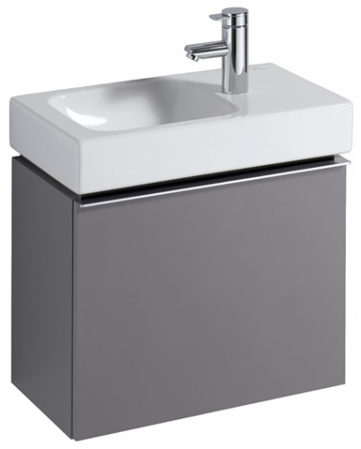 Keramag Icon xs mosdószekrény magasfényű platina (52x42x30,8 cm, 840054000)