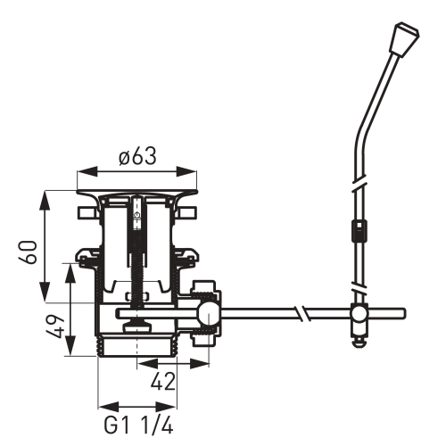 Ferro automata leersztő szelep mosdóhoz K39