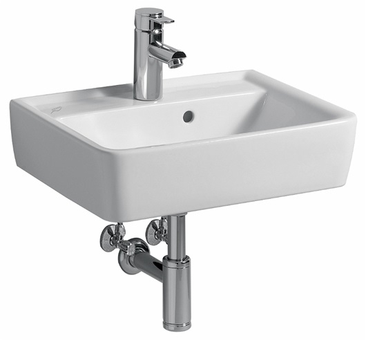 Keramag Renova Nr. 1 Plan kézmosó csaplyukkal keratect felülettel (50x38 cm, 272150600)