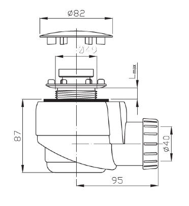 Sapho Inox szifon (EWN0540)