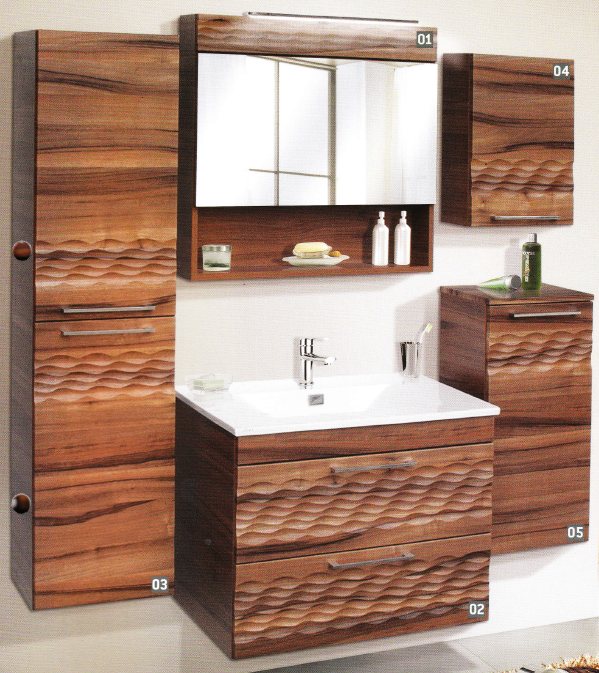 Guido Prémium Piero oldalsó magas fürdőszoba szekrény szennyeskosárral (39x140x28 cm, #Prémium Piero 03)